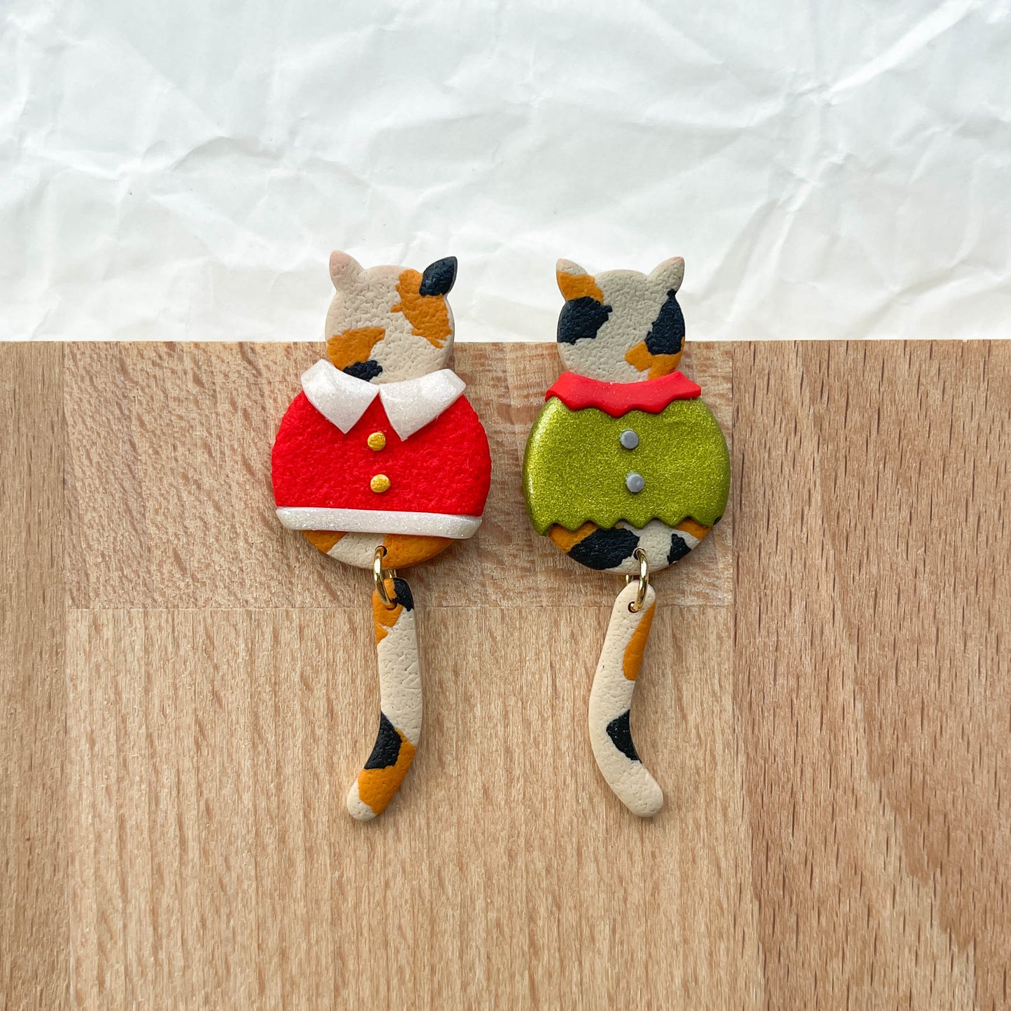 Santa & Elf Cat Studs