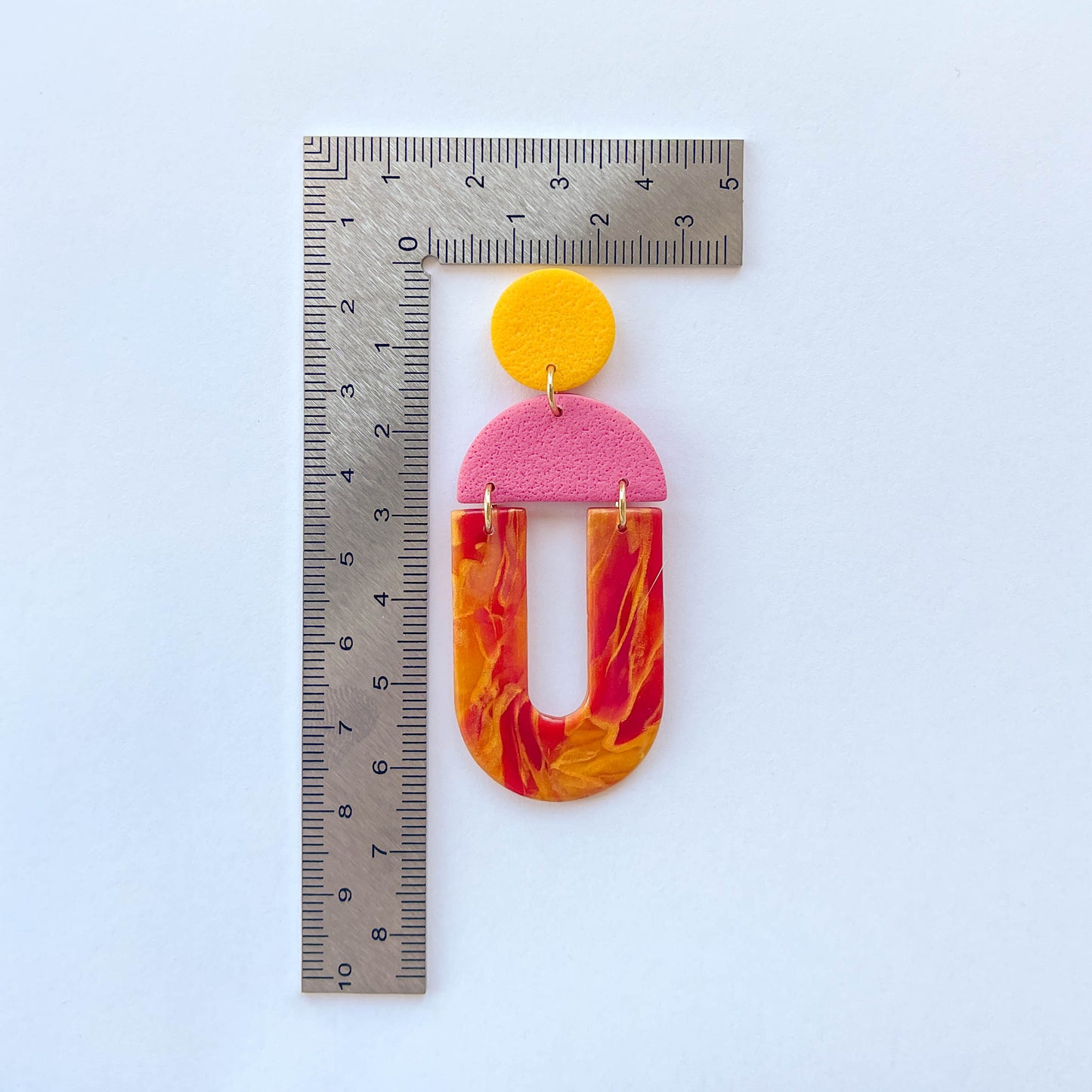 Aura Gold Swirl Dangles