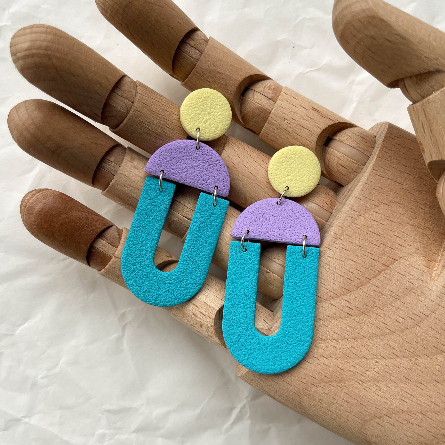 Aura Dangles | colorblock