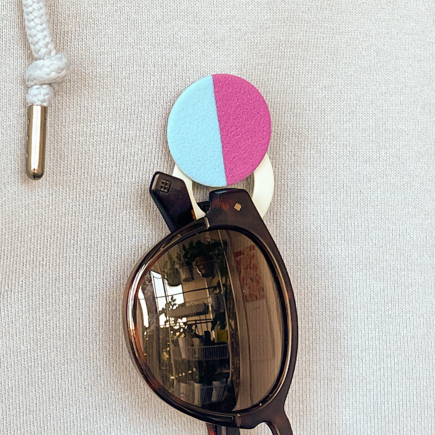Colorblock Eyeglass Holder Pin