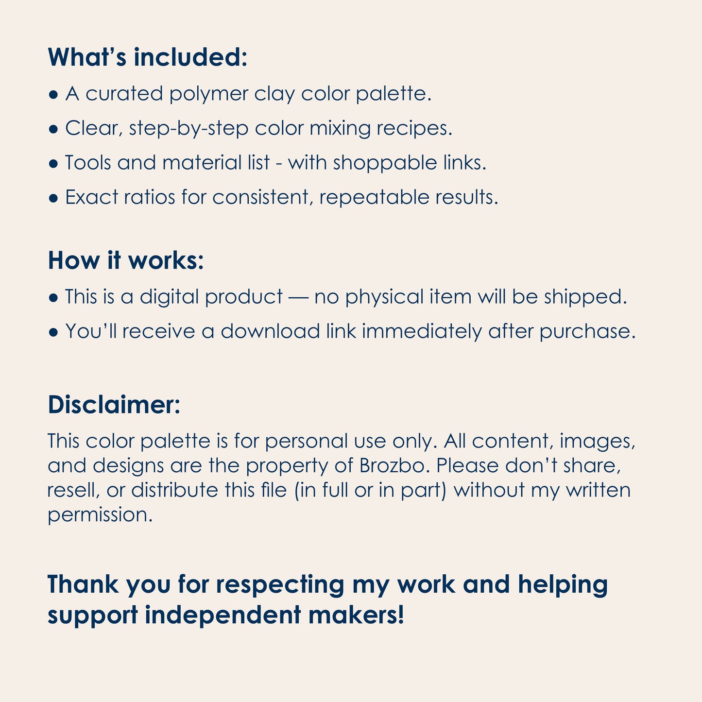 January No.1 | Color palette + Recipes