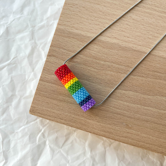 Rainbow Stripes Necklace