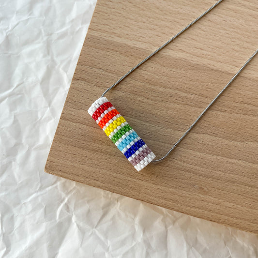 White Rainbow Necklace