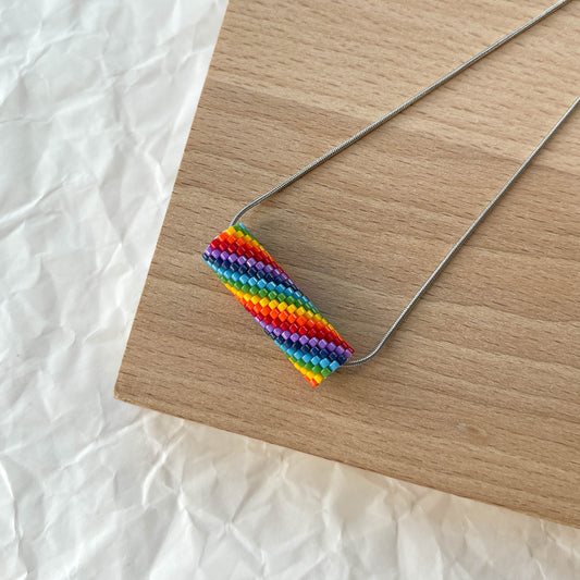 Rainbow Twist Necklace