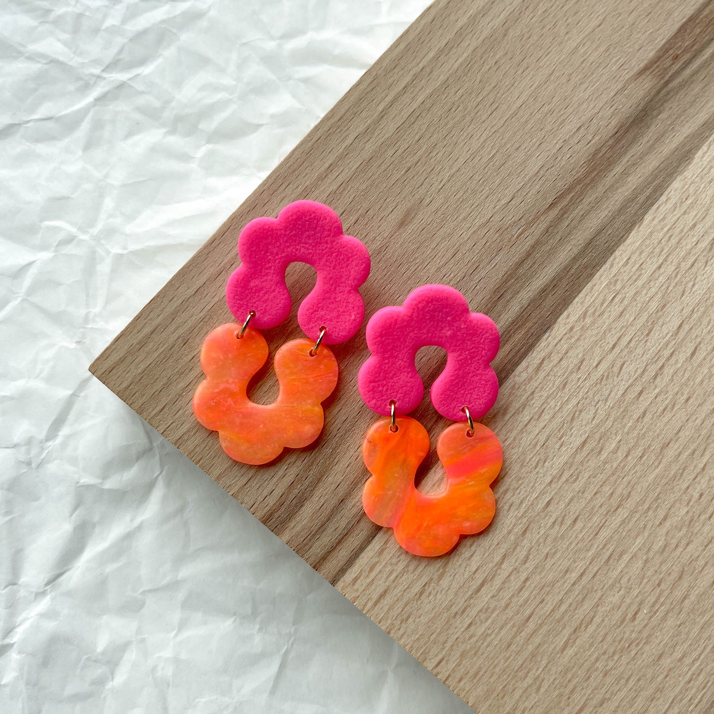 Petal Drip Dangles | neon light