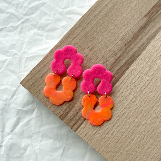 Petal Drip Dangles | neon light