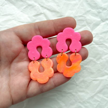 Petal Drip Dangles | neon light