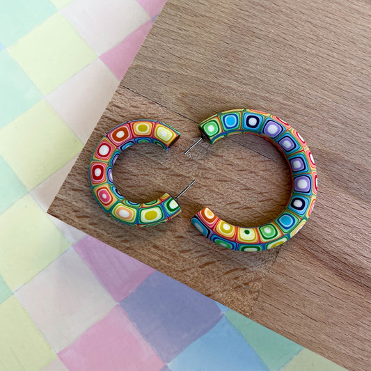 Retro Rainbow Hoops