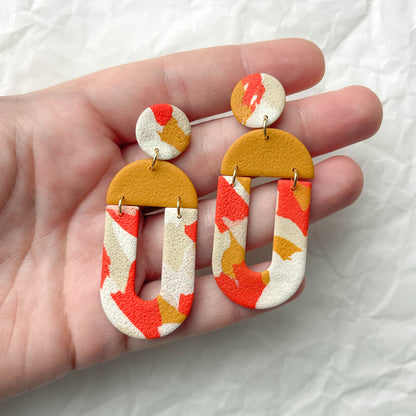 Aura Dangles | fall terrazzo