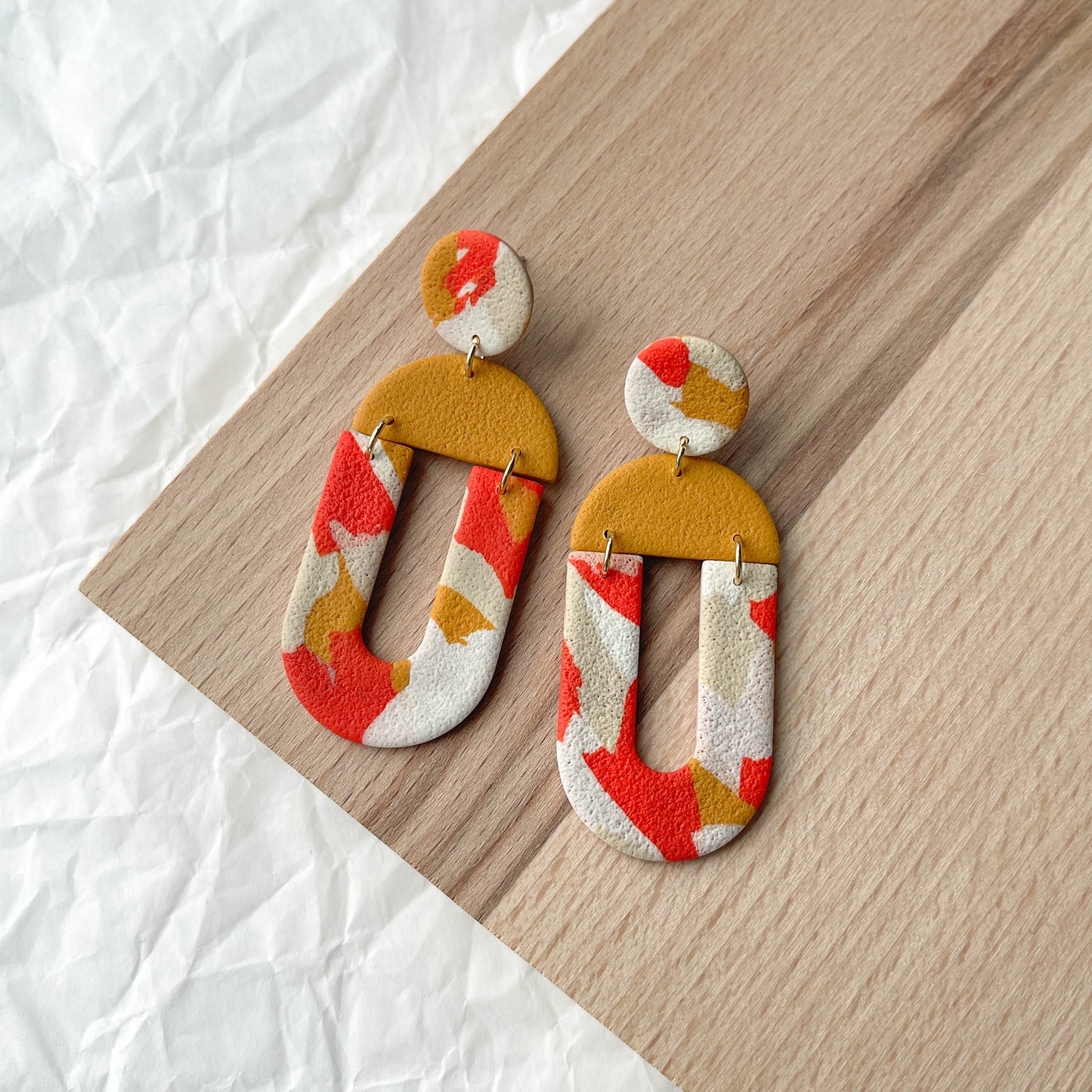 Aura Dangles | fall terrazzo