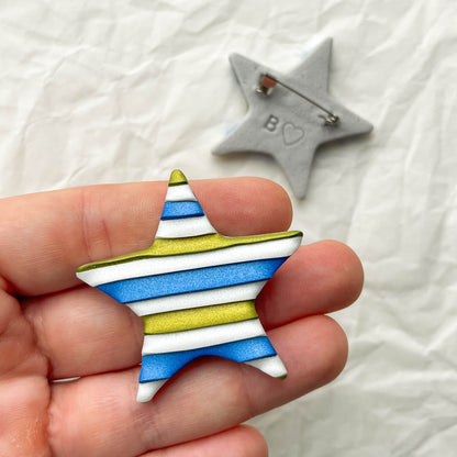 Star Pin | festive ribbon