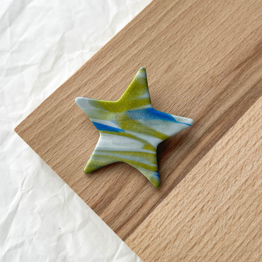 Star Pin | festive marble