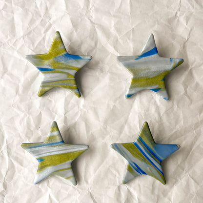 Star Pin | festive marble