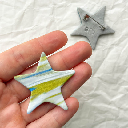 Star Pin | festive marble