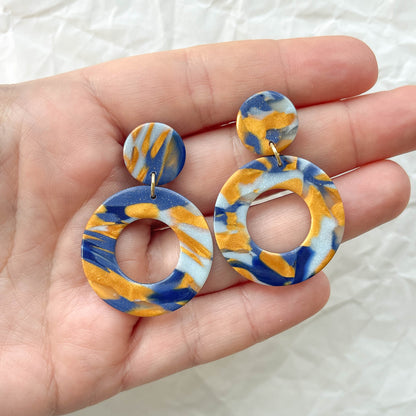 Opal Swirl Dangles