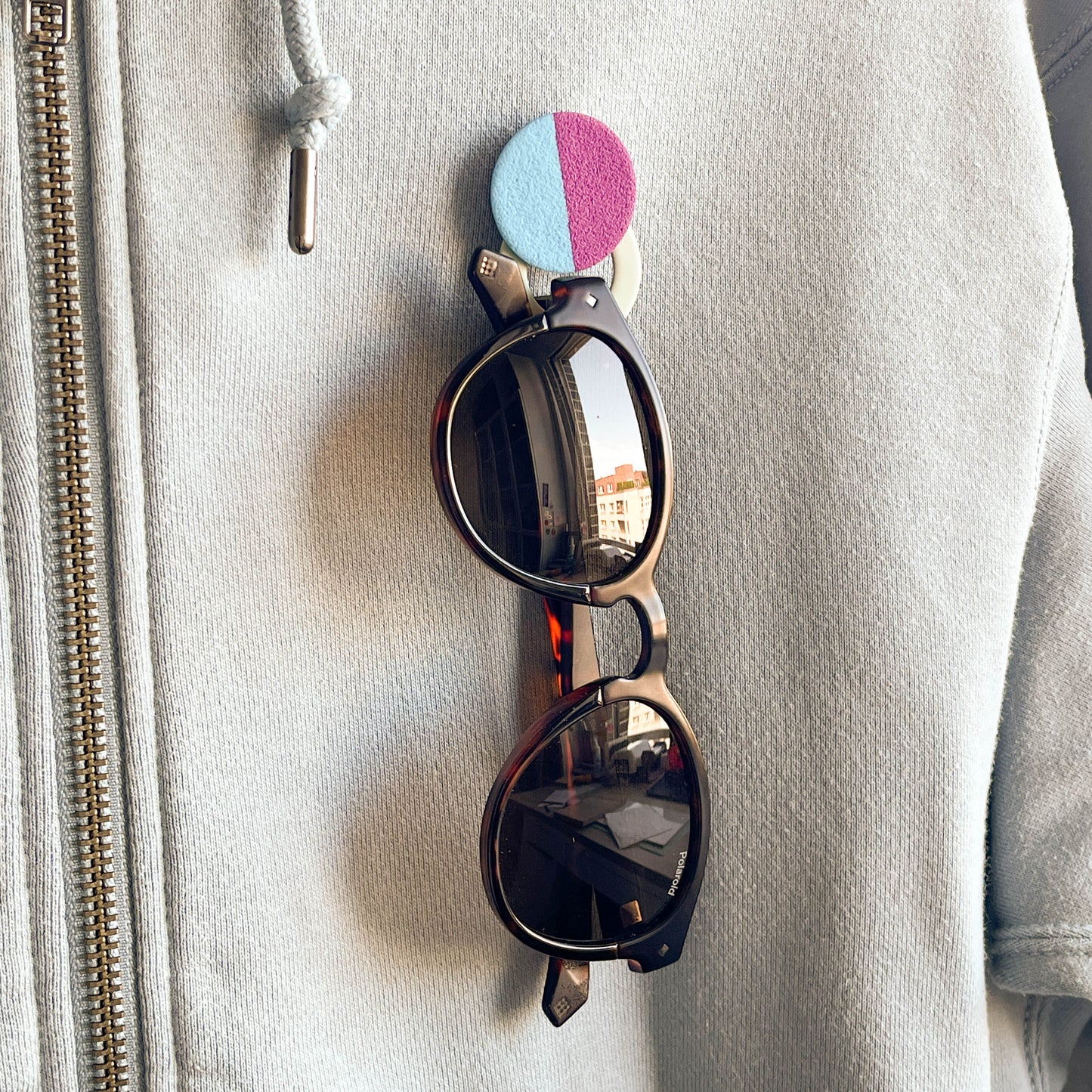 Colorblock Eyeglass Holder Pin
