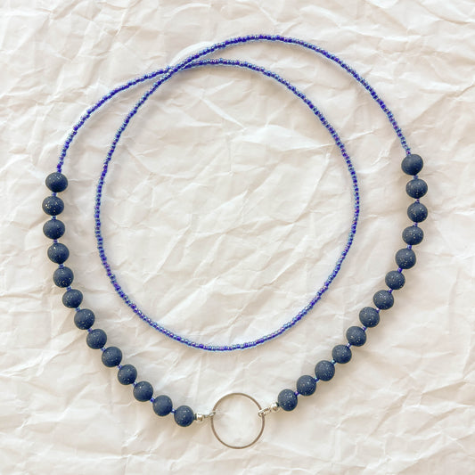 Midnight Eyeglass Holder Necklace