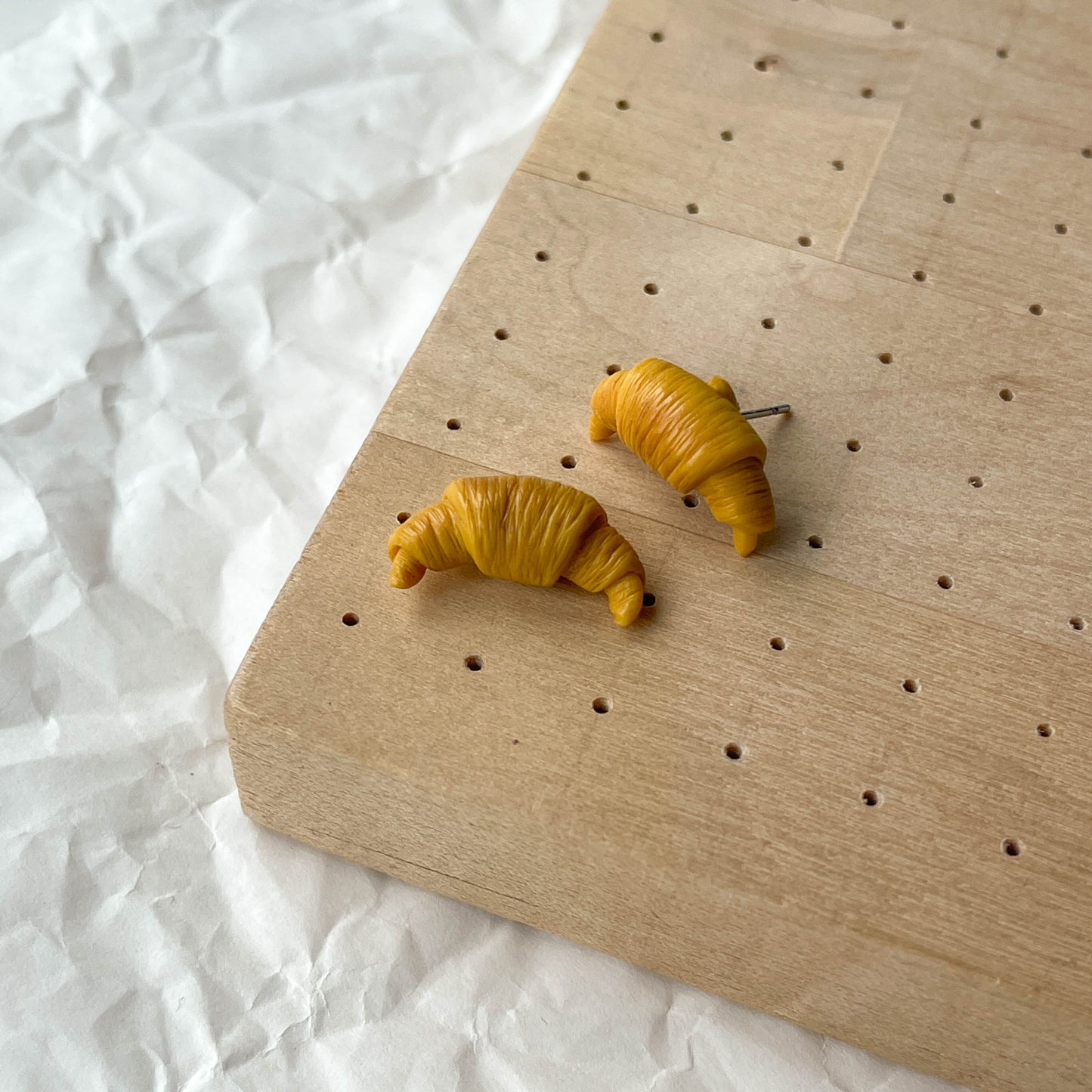 Mini Croissant Studs