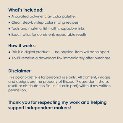 No.4 Color palette + Recipes