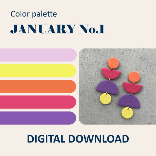 January No.1 | Color palette + Recipes