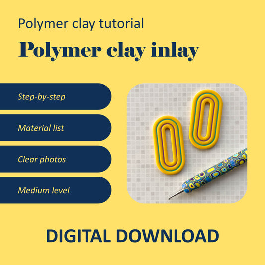 Polymer clay inlay | PDF tutorial