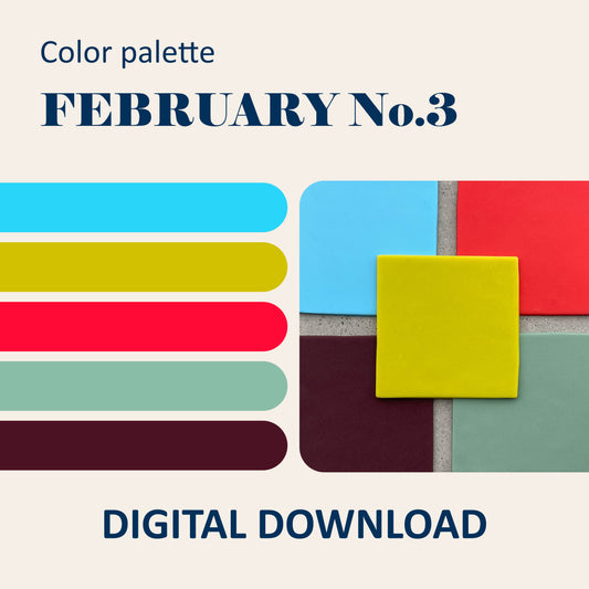 February No.3 | Color palette + Recipes